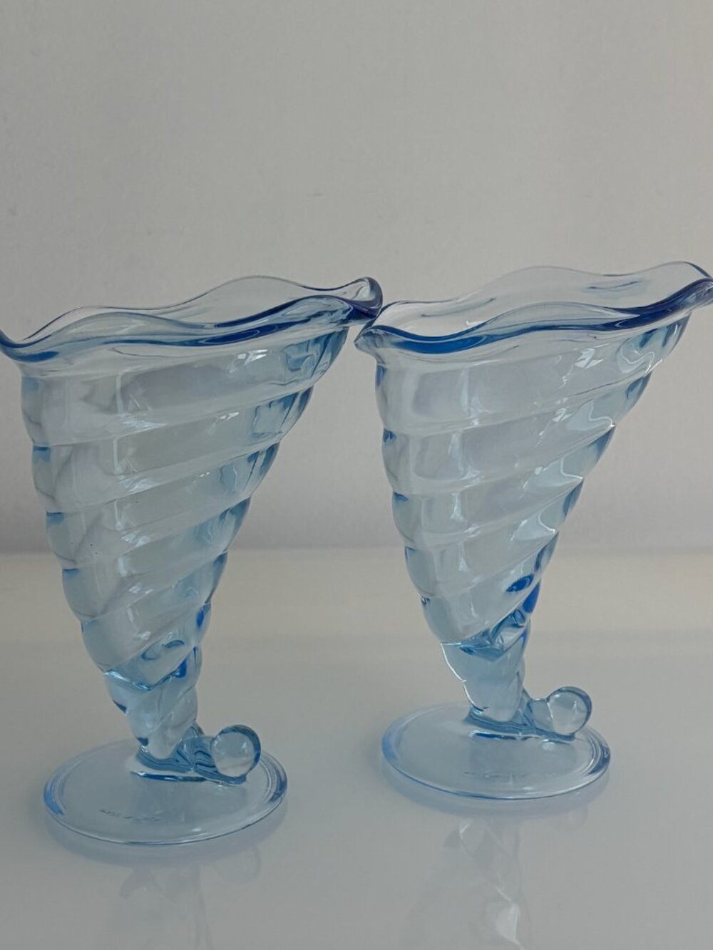 70s Bormioli Rocco ‘Fortuna’ Sundae Glasses, Set of 2